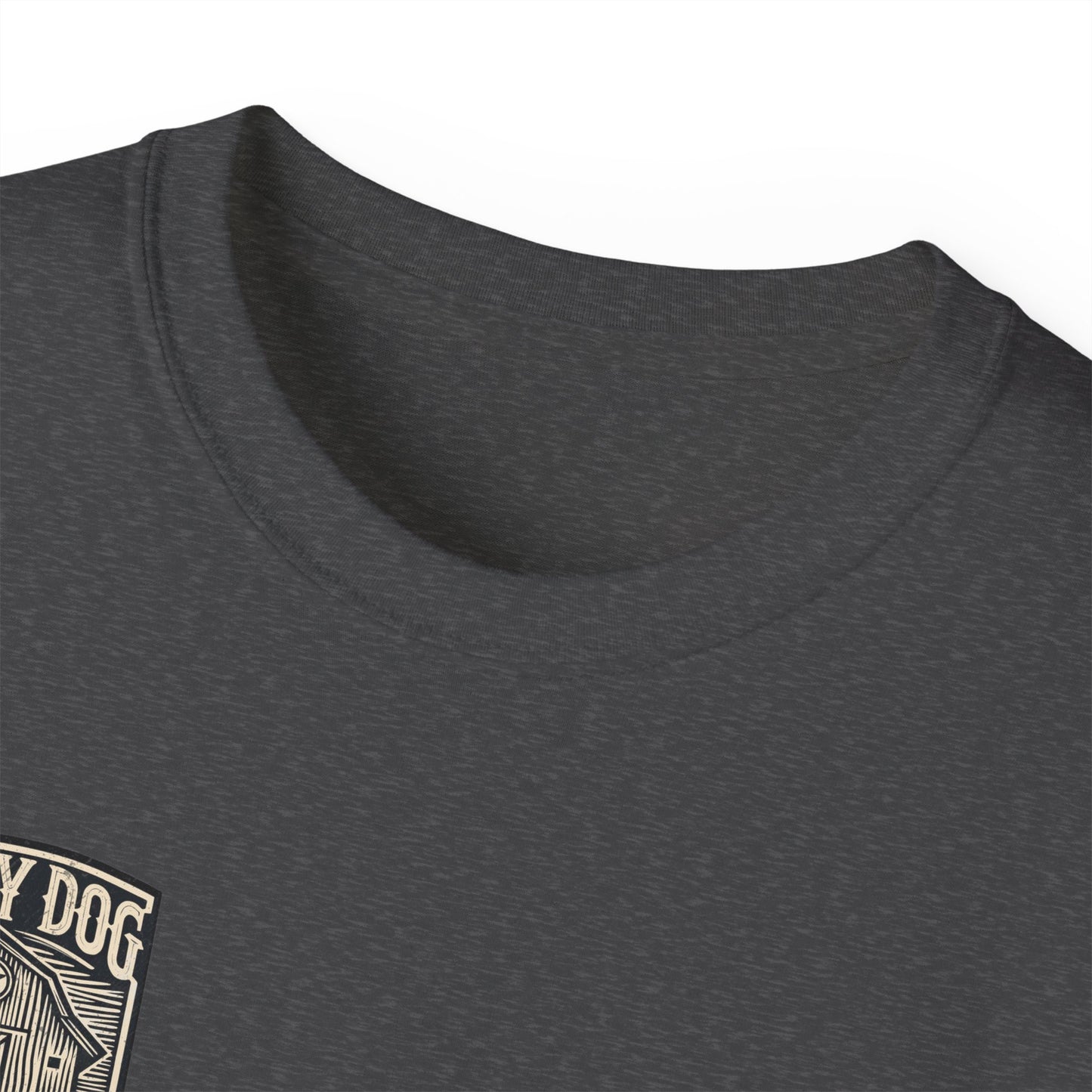 Lucky Dog Guitars "Barn Built" Tennessee T-shirt Mountain Hollow moon outdoors vintage Ford pickup truck custom guitar USA