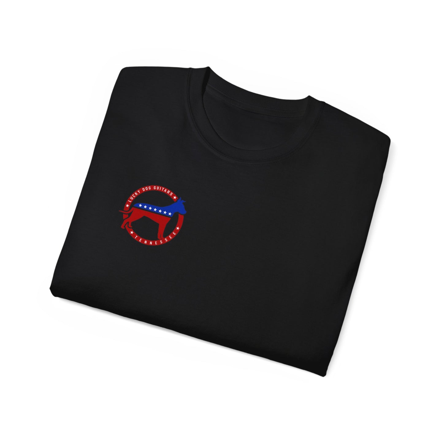 Lucky Dog Guitars 2024 BACK print Twang You Can Believe In T-shirt Tennessee Custom Band Country Music Election USA
