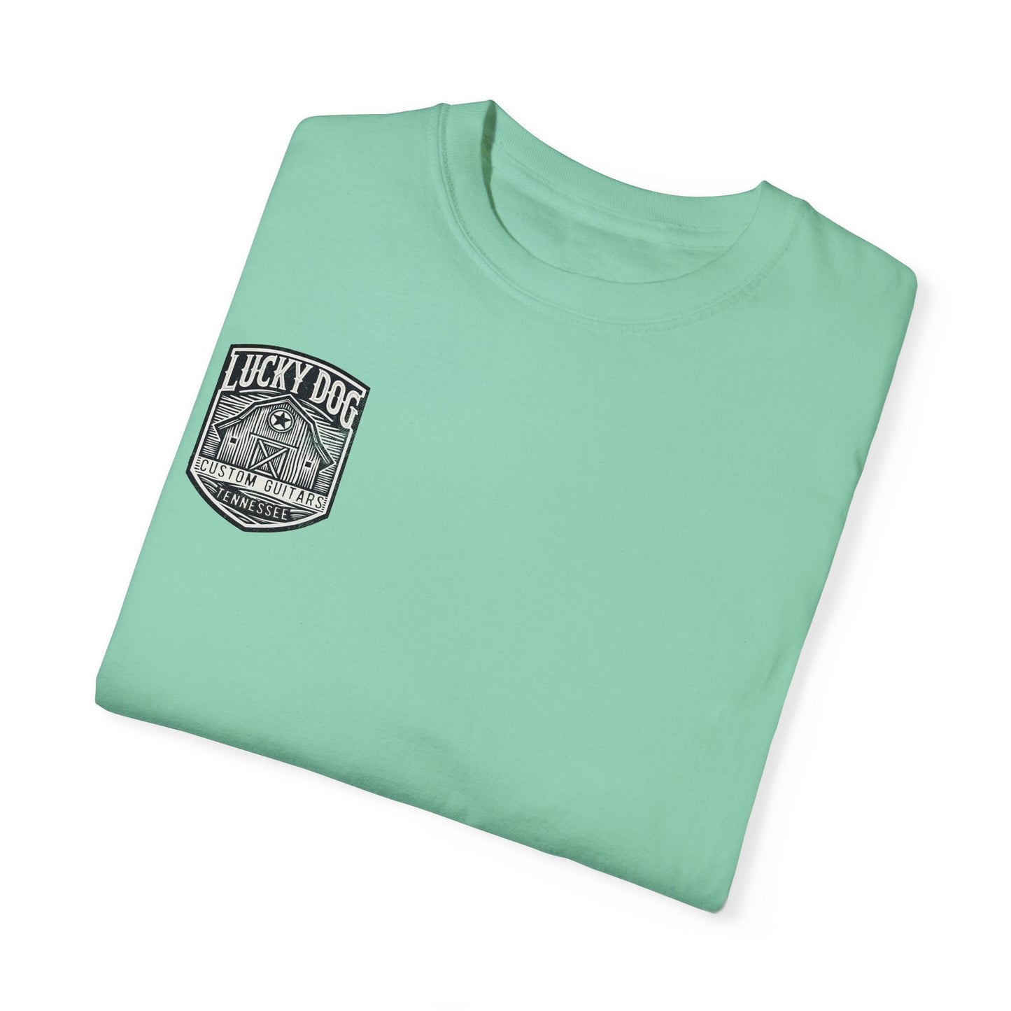 Lucky Dog 2024 Premium Comfort Colors Barn Built Eagle Tee Mountain Hollow Guitars Barn Honky Tonk T-shirt Tennessee USA