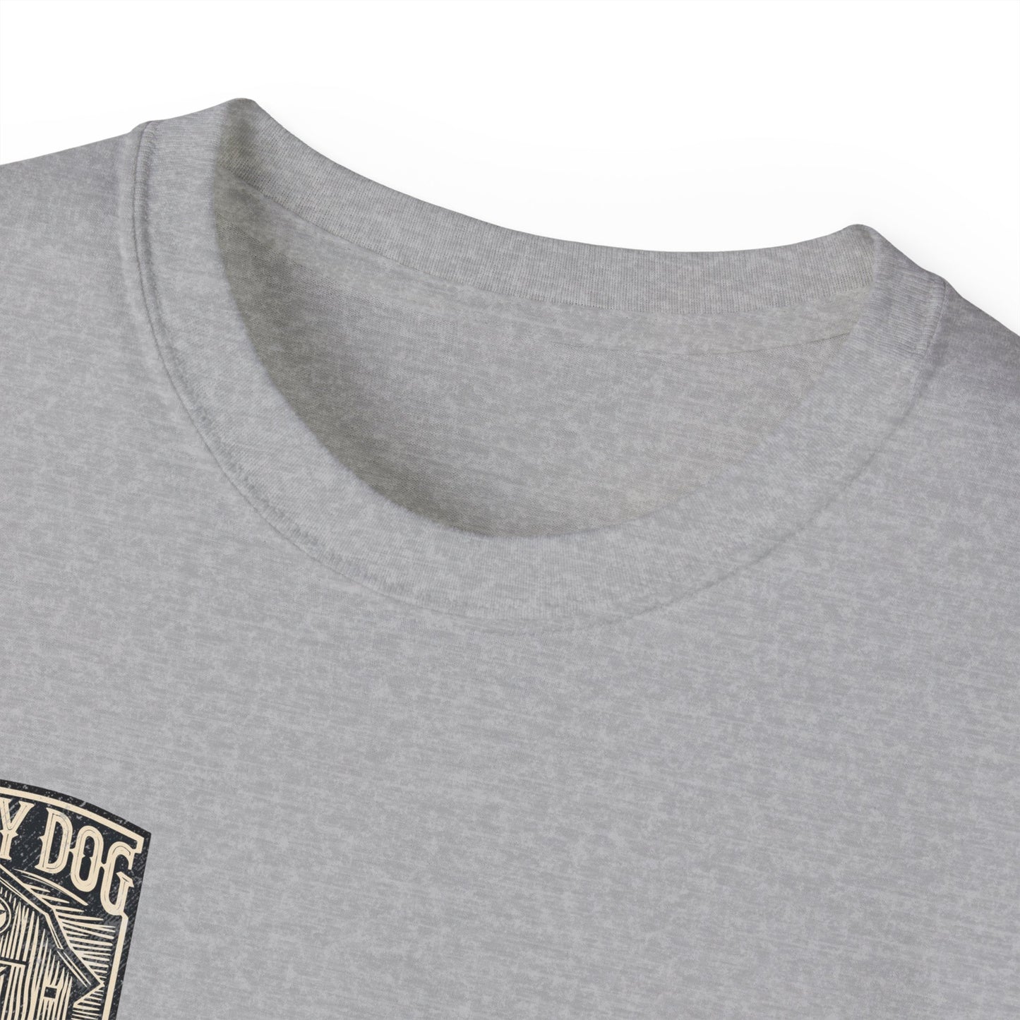 Lucky Dog Guitars "Barn Built" Tennessee T-shirt Mountain Hollow moon outdoors vintage Ford pickup truck custom guitar USA