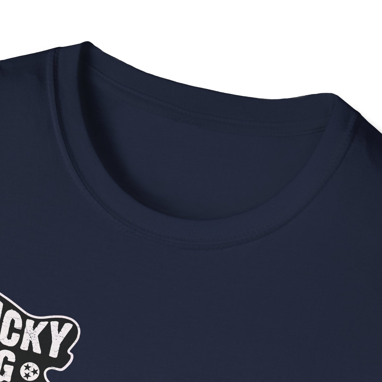 Canada BUYERS ONLY- Lucky Dog Guitars T-shirt Tennessee Mountains Custom Band Concert Hiking Nature BigFoot Big Foot Camping Ford Chevy