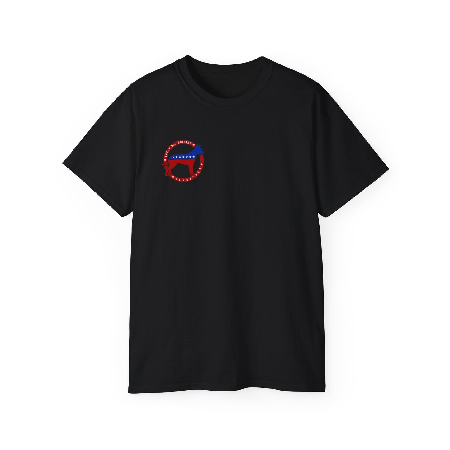 Lucky Dog Guitars 2024 BACK print Twang You Can Believe In T-shirt Tennessee Custom Band Country Music Election USA