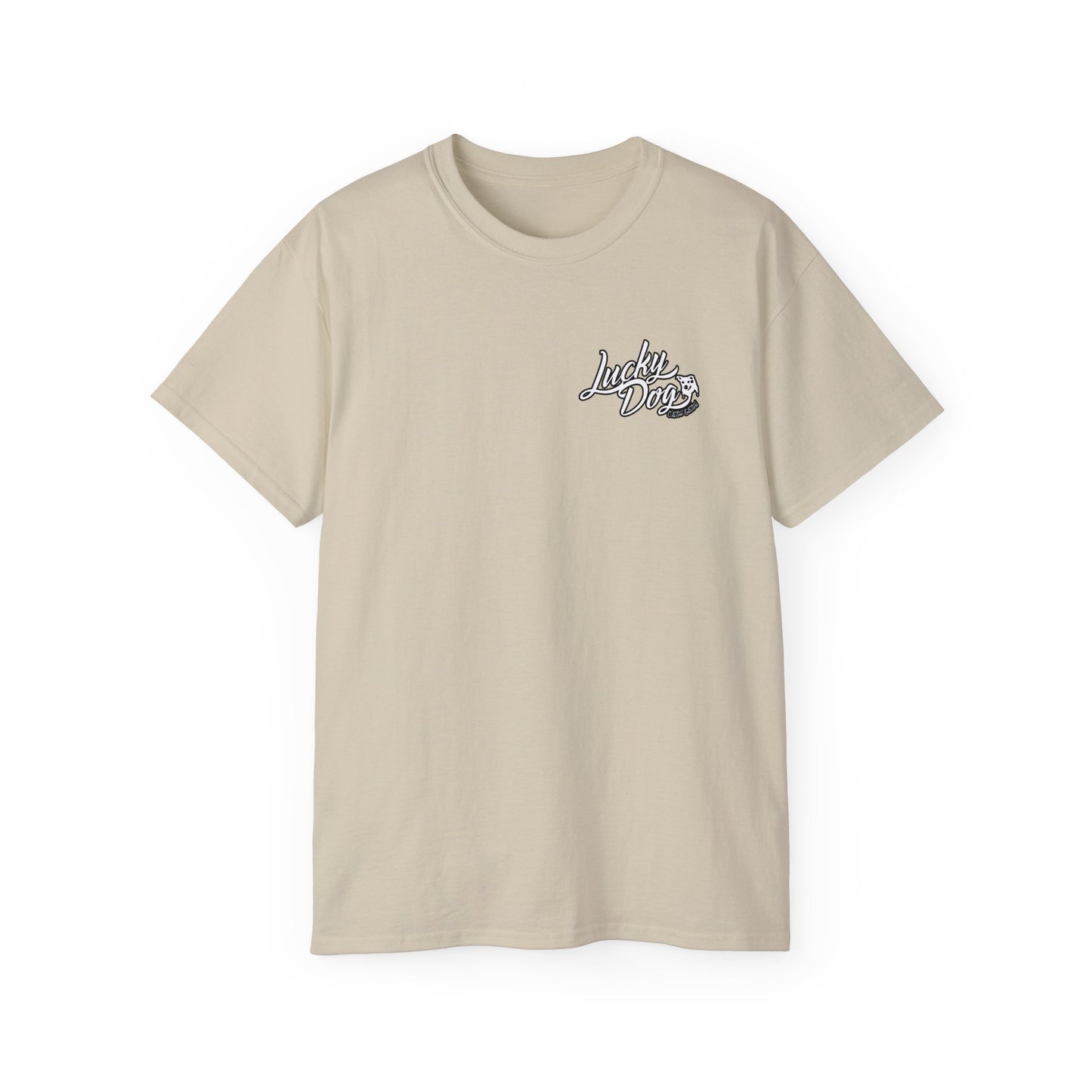 Lucky Dog Guitar Ranch Surf Rodeo Shirt Retro 80's Buckin' Bronco Guitars Beach Country Music Vintage USA