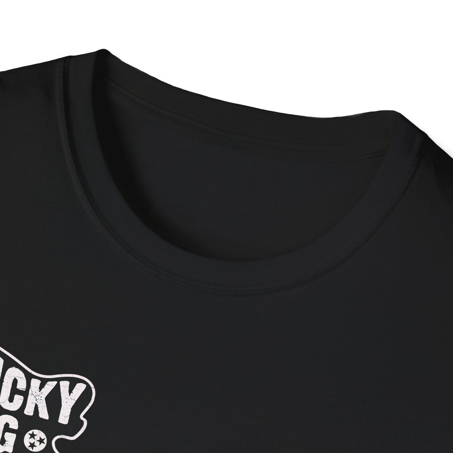 Canada BUYERS ONLY- Lucky Dog Guitars T-shirt Tennessee Mountains Custom Band Concert Hiking Nature BigFoot Big Foot Camping Ford Chevy