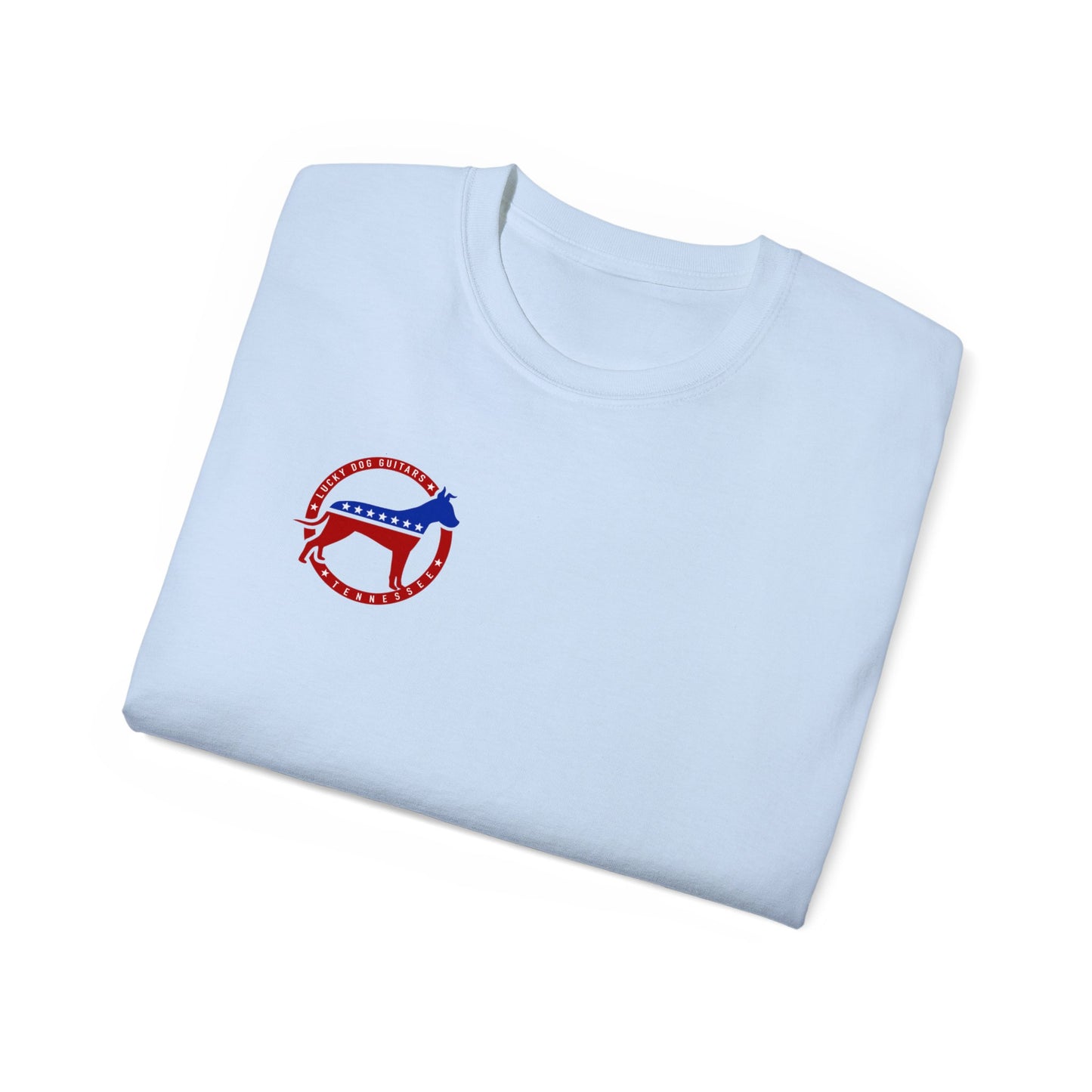Lucky Dog Guitars 2024 BACK print Twang You Can Believe In T-shirt Tennessee Custom Band Country Music Election USA