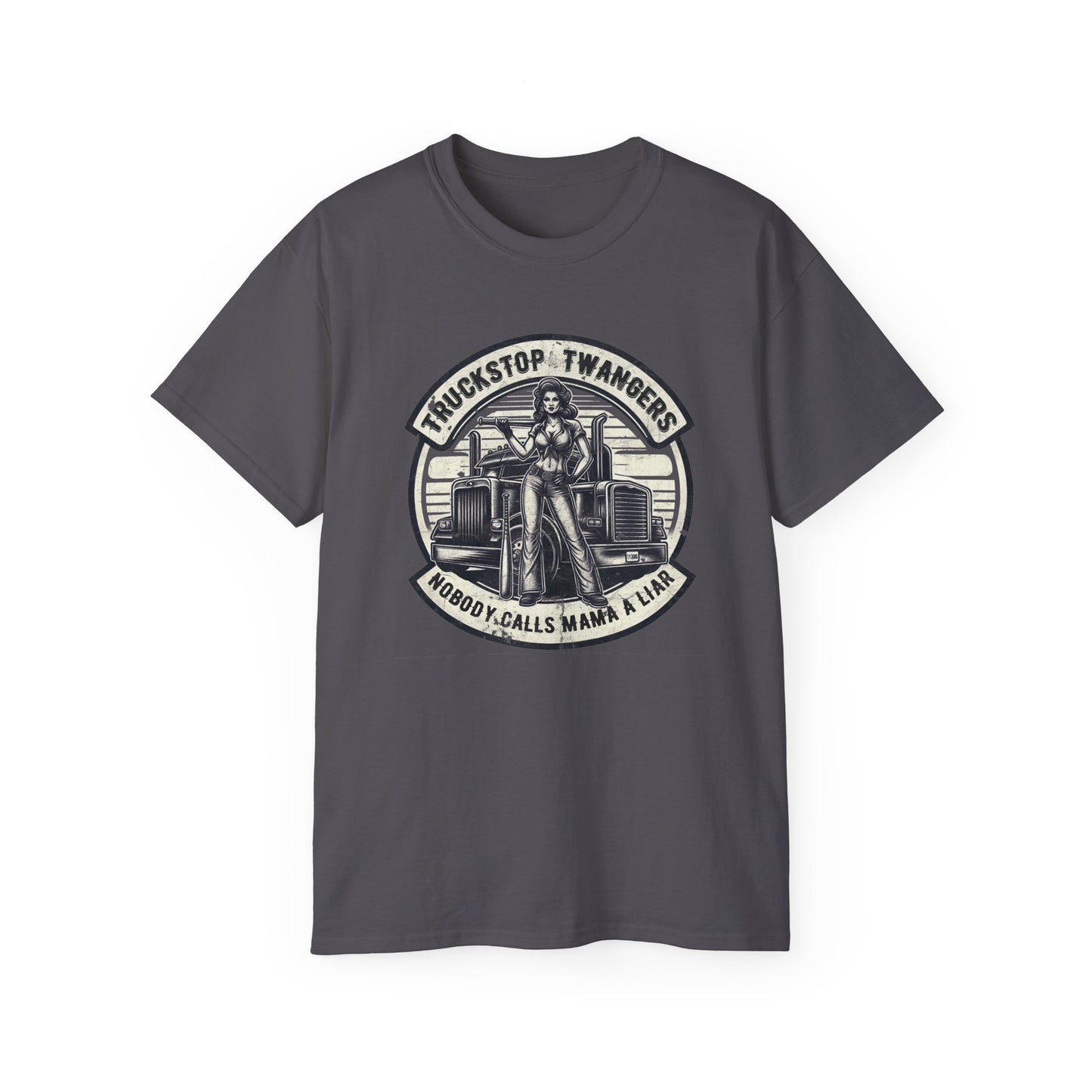 Truckstop Twangers - Nobody Calls Mama a Liar Country music Tennessee T-shirt Mountain Hollow vintage trucker truckstop truck guitar USA