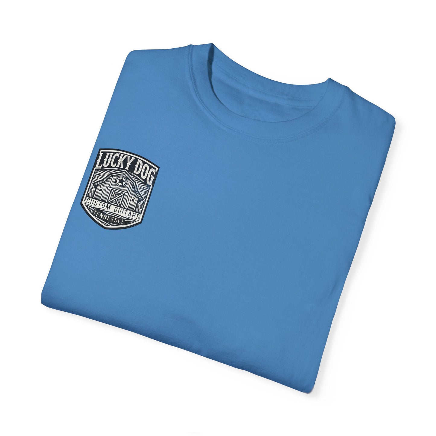 Lucky Dog 2024 Premium Comfort Colors Barn Built Eagle Tee Mountain Hollow Guitars Barn Honky Tonk T-shirt Tennessee USA