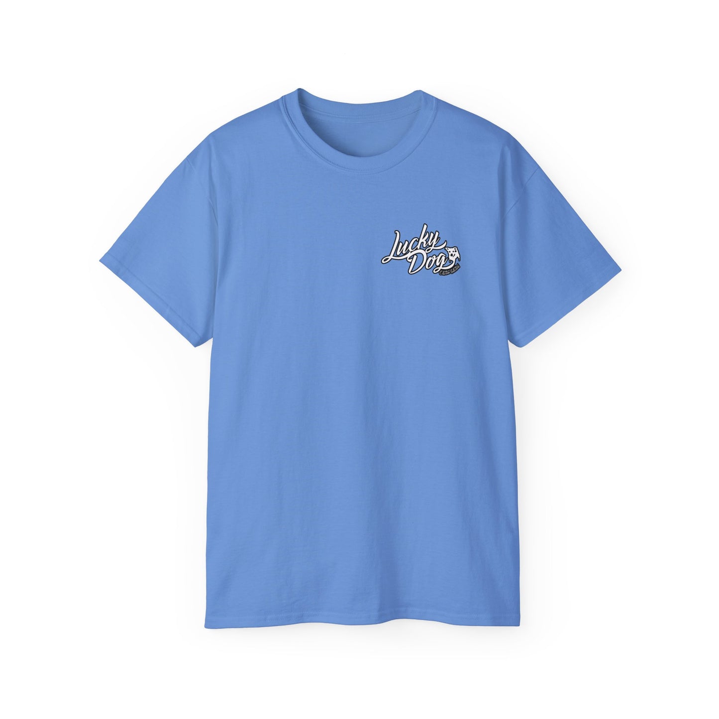Lucky Dog Guitar Ranch Surf Rodeo Shirt Retro 80's Buckin' Bronco Guitars Beach Country Music Vintage USA
