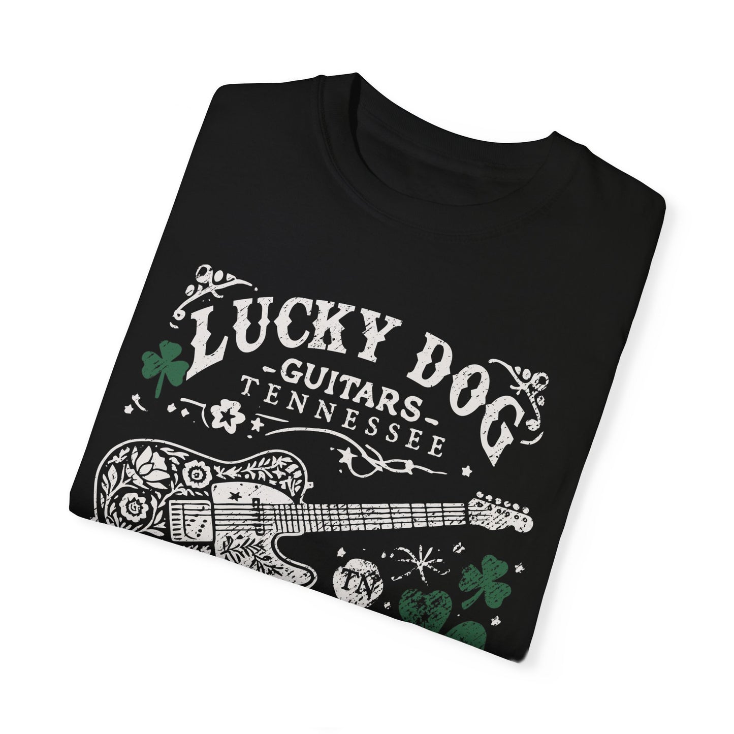 Lucky Dog 2024 Premium Comfort Colors ShamRocker Tee The Gospel Of Tone Guitars Barn Honky Tonk T-shirt Tennessee USA