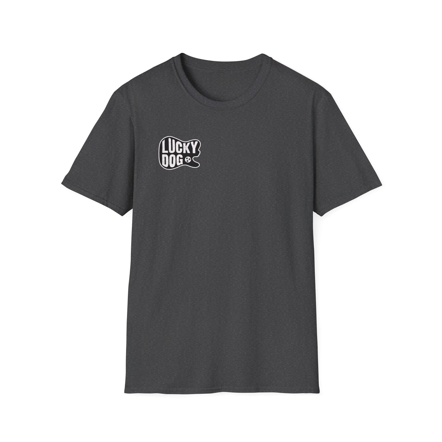 Canada BUYERS ONLY- Lucky Dog Guitars T-shirt Tennessee Mountains Custom Band Concert Hiking Nature BigFoot Big Foot Camping Ford Chevy