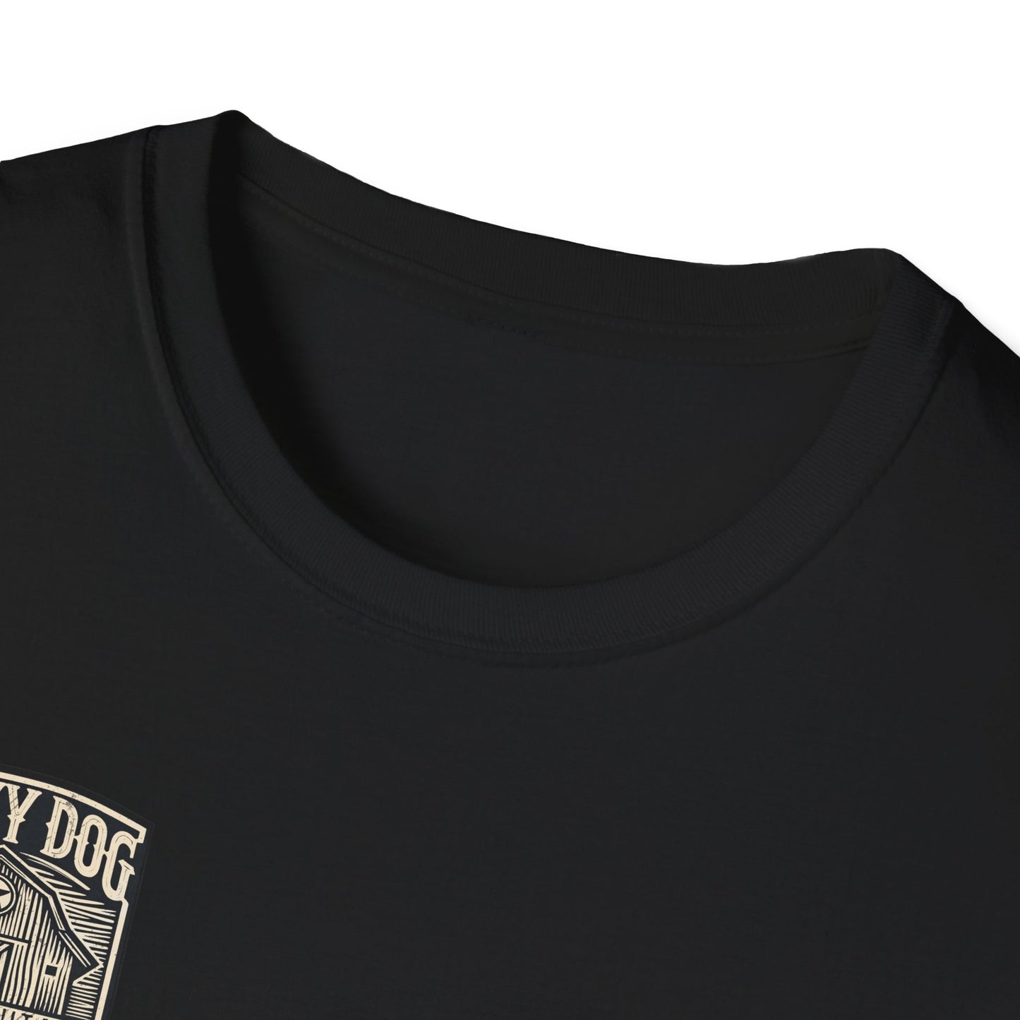 Canada buyers only-Lucky Dog Guitars "Barn Built" Tennessee T-shirt Mountain Hollow moon outdoors vintage Ford pickup truck custom guitar