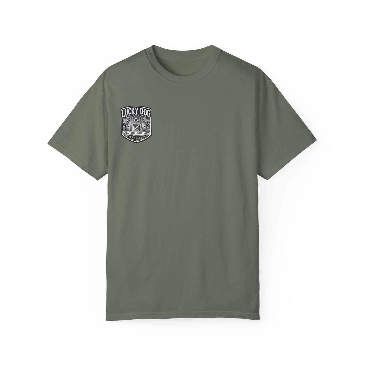 Lucky Dog 2024 Premium Comfort Colors Barn Built Eagle Tee Mountain Hollow Guitars Barn Honky Tonk T-shirt Tennessee USA