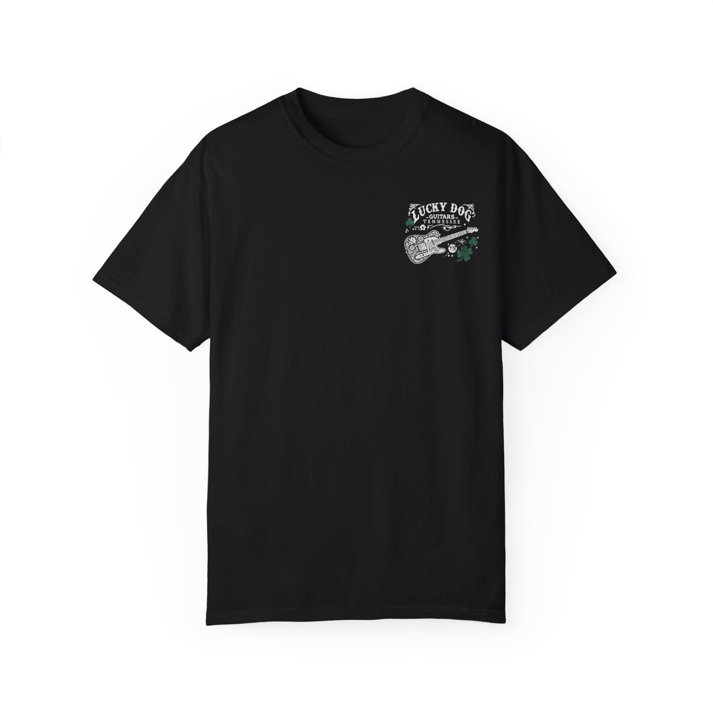 Back Print - Lucky Dog 2024 Premium Comfort Colors ShamRocker Tee The Gospel Of Tone Guitars Barn Honky Tonk Tennessee USA T-Shirt