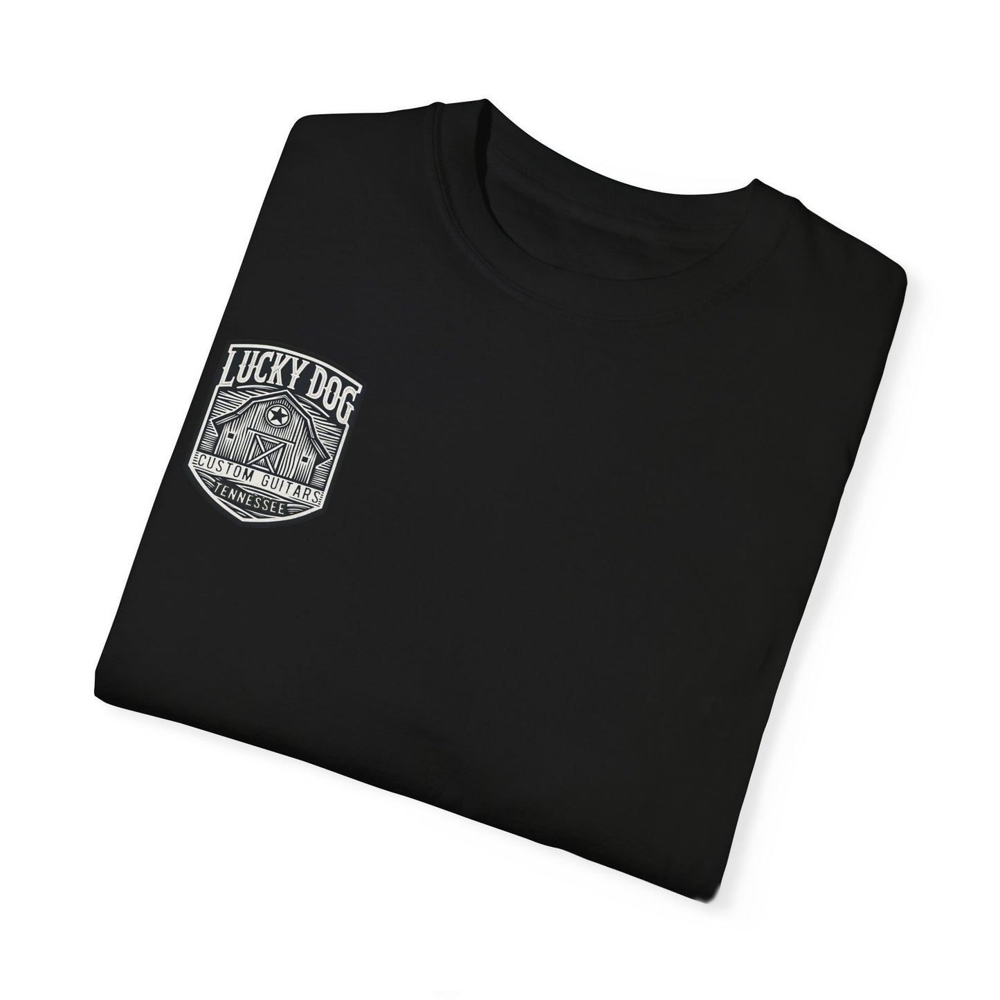 Lucky Dog 2024 Premium Comfort Colors Barn Built Eagle Tee Mountain Hollow Guitars Barn Honky Tonk T-shirt Tennessee USA