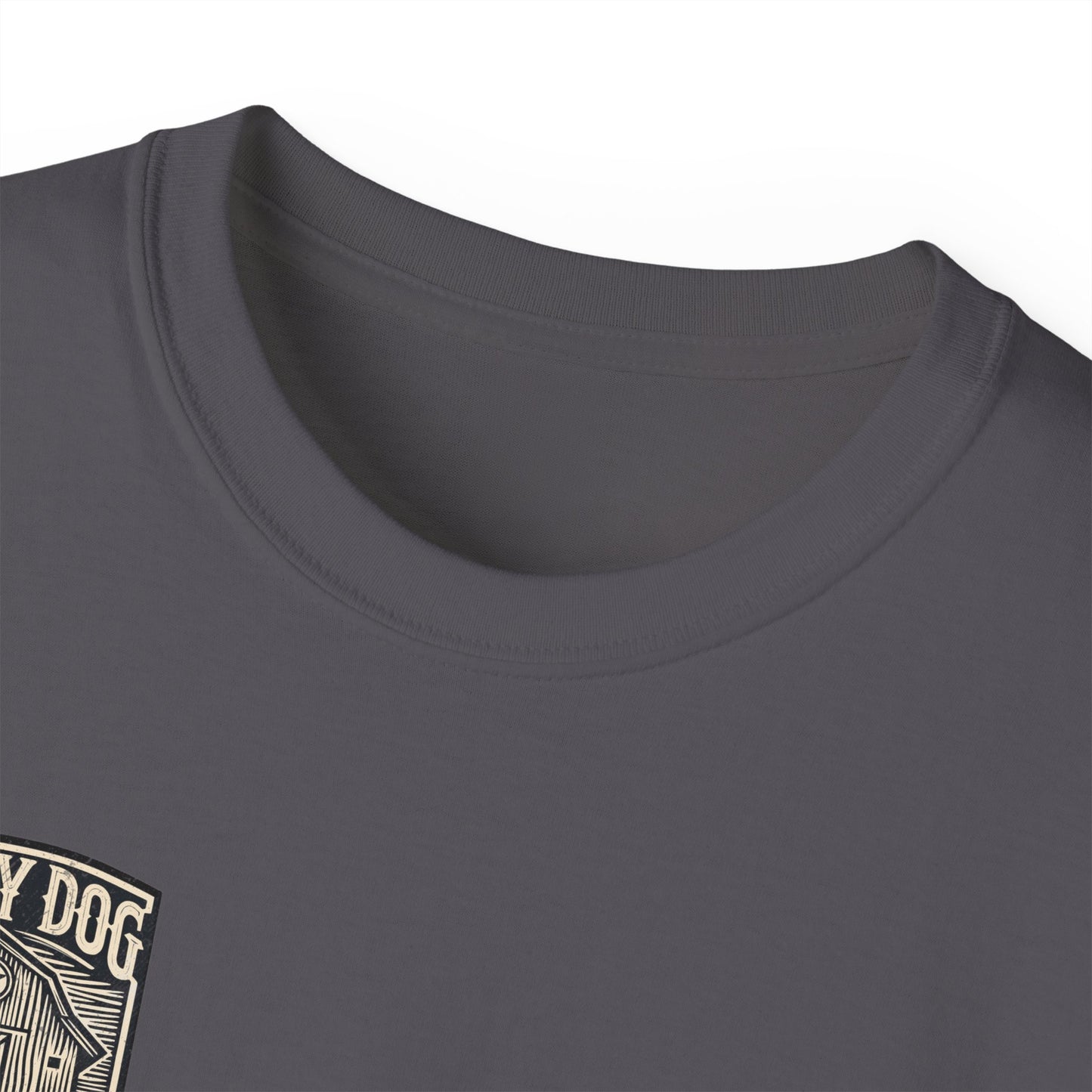 Lucky Dog Guitars "Barn Built" Tennessee T-shirt Mountain Hollow moon outdoors vintage Ford pickup truck custom guitar USA