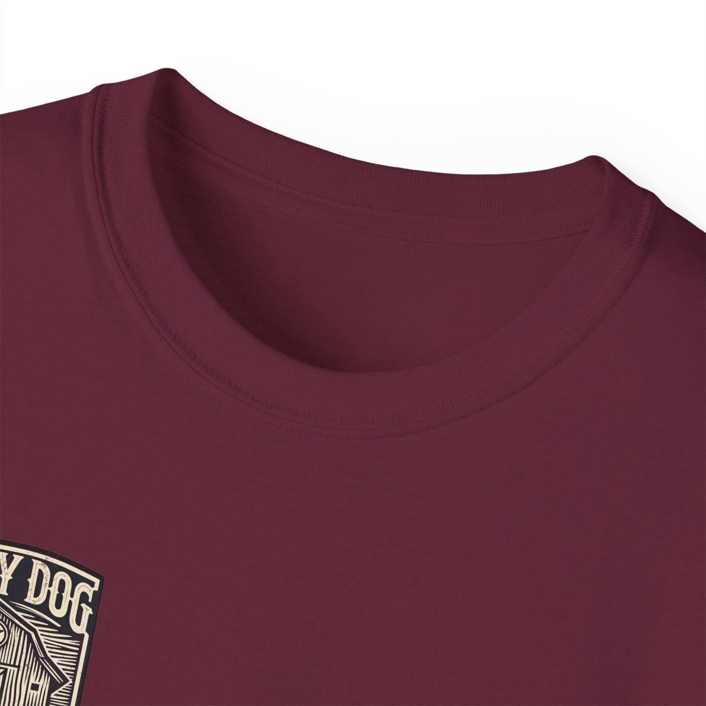 Lucky Dog Guitars "Barn Built" Tennessee T-shirt Mountain Hollow moon outdoors vintage Ford pickup truck custom guitar USA