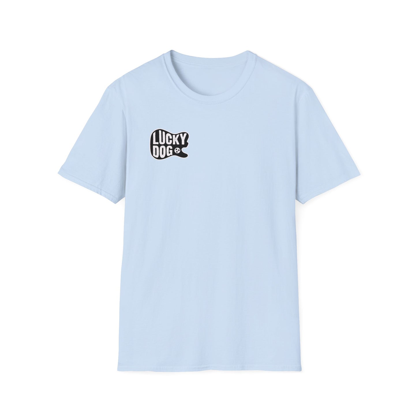 Canada BUYERS ONLY- Lucky Dog Guitars T-shirt Tennessee Mountains Custom Band Concert Hiking Nature BigFoot Big Foot Camping Ford Chevy