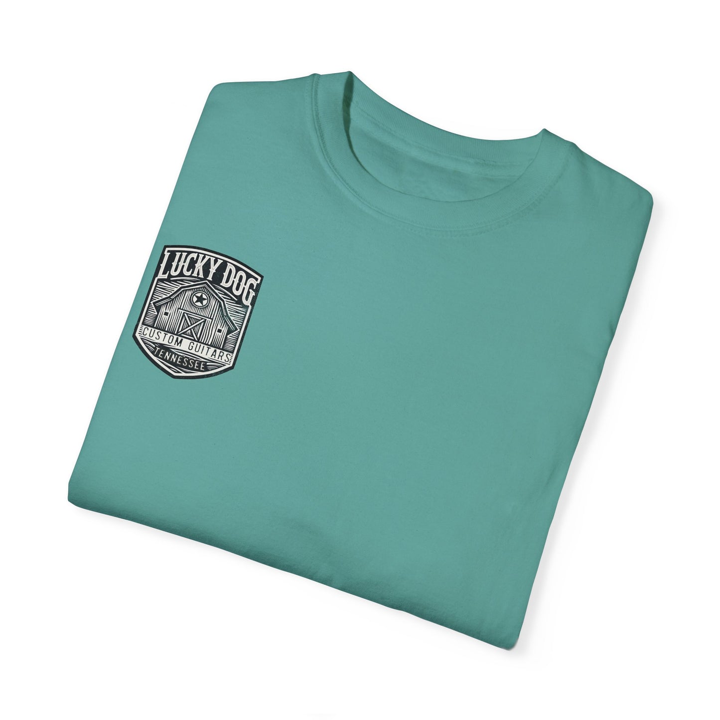 Lucky Dog 2024 Premium Comfort Colors Barn Built Eagle Tee Mountain Hollow Guitars Barn Honky Tonk T-shirt Tennessee USA