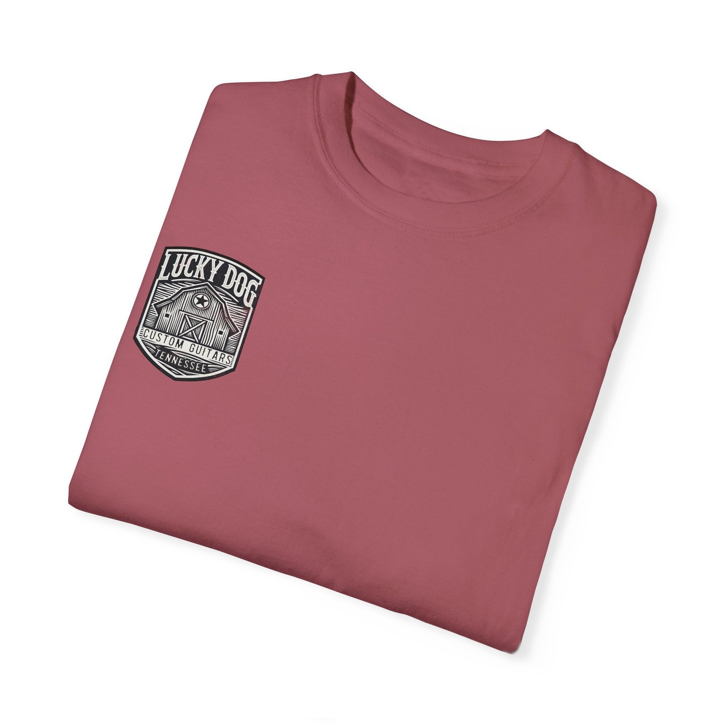 Lucky Dog 2024 Premium Comfort Colors Barn Built Eagle Tee Mountain Hollow Guitars Barn Honky Tonk T-shirt Tennessee USA