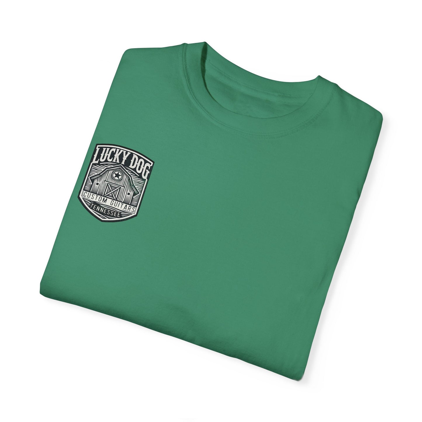 Lucky Dog 2024 Premium Comfort Colors Barn Built Eagle Tee Mountain Hollow Guitars Barn Honky Tonk T-shirt Tennessee USA