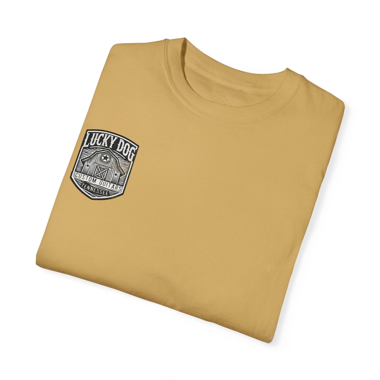Lucky Dog 2024 Premium Comfort Colors Barn Built Eagle Tee Mountain Hollow Guitars Barn Honky Tonk T-shirt Tennessee USA