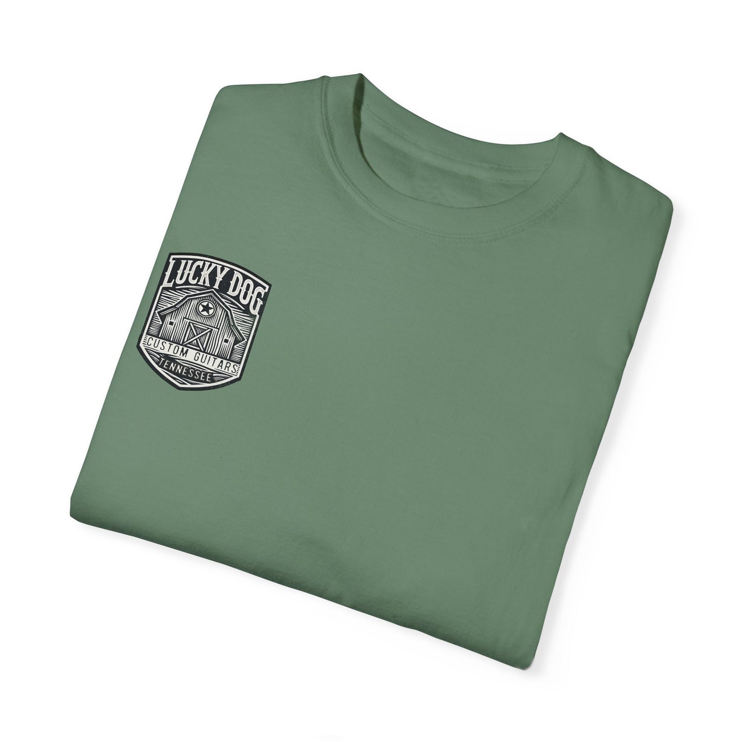 Lucky Dog 2024 Premium Comfort Colors Barn Built Eagle Tee Mountain Hollow Guitars Barn Honky Tonk T-shirt Tennessee USA