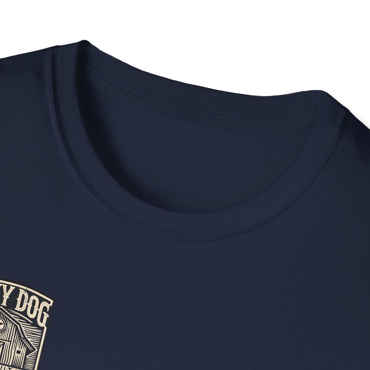Canada buyers only-Lucky Dog Guitars "Barn Built" Tennessee T-shirt Mountain Hollow moon outdoors vintage Ford pickup truck custom guitar