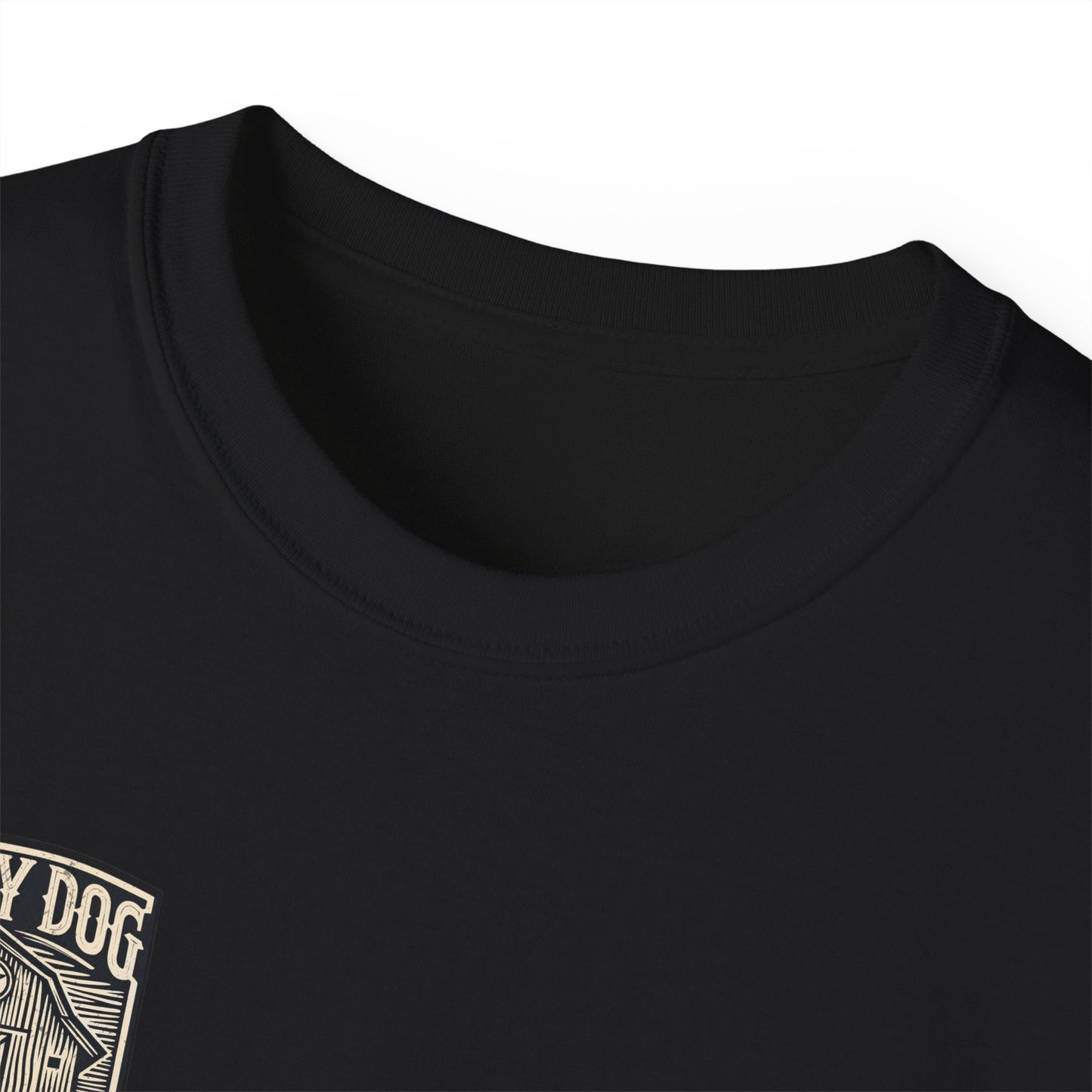 Lucky Dog Guitars "Barn Built" Tennessee T-shirt Mountain Hollow moon outdoors vintage Ford pickup truck custom guitar USA