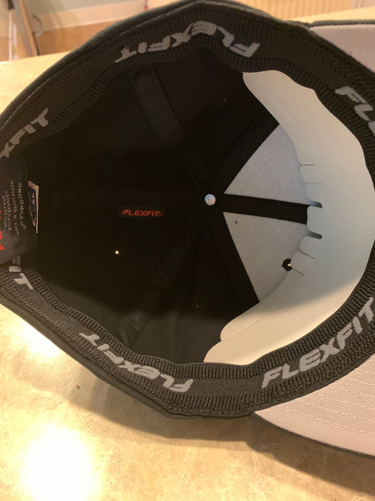 Regular sized Lucky Dog Guitars Flexfit ball cap hat truckstop vintage Stretchy back ballcap flex fit guitar gear