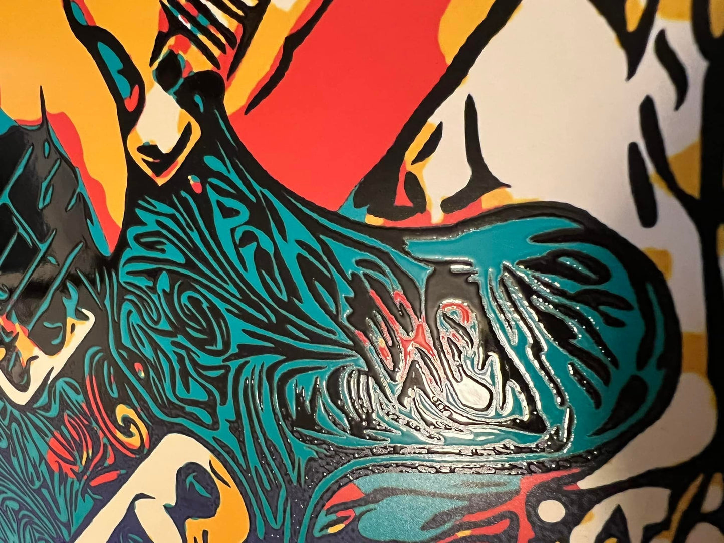 Limited Print - Lucky Dog Guitars art grade 17X25 print for framing. Heavy weight and textured printing you can feel.
