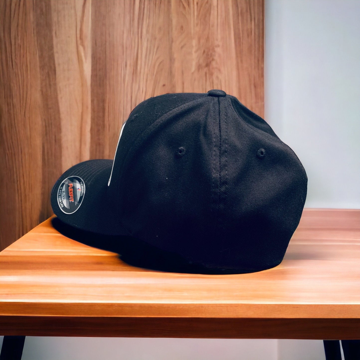 XXL BIG sized Lucky Dog Guitars Flexfit Black Cap