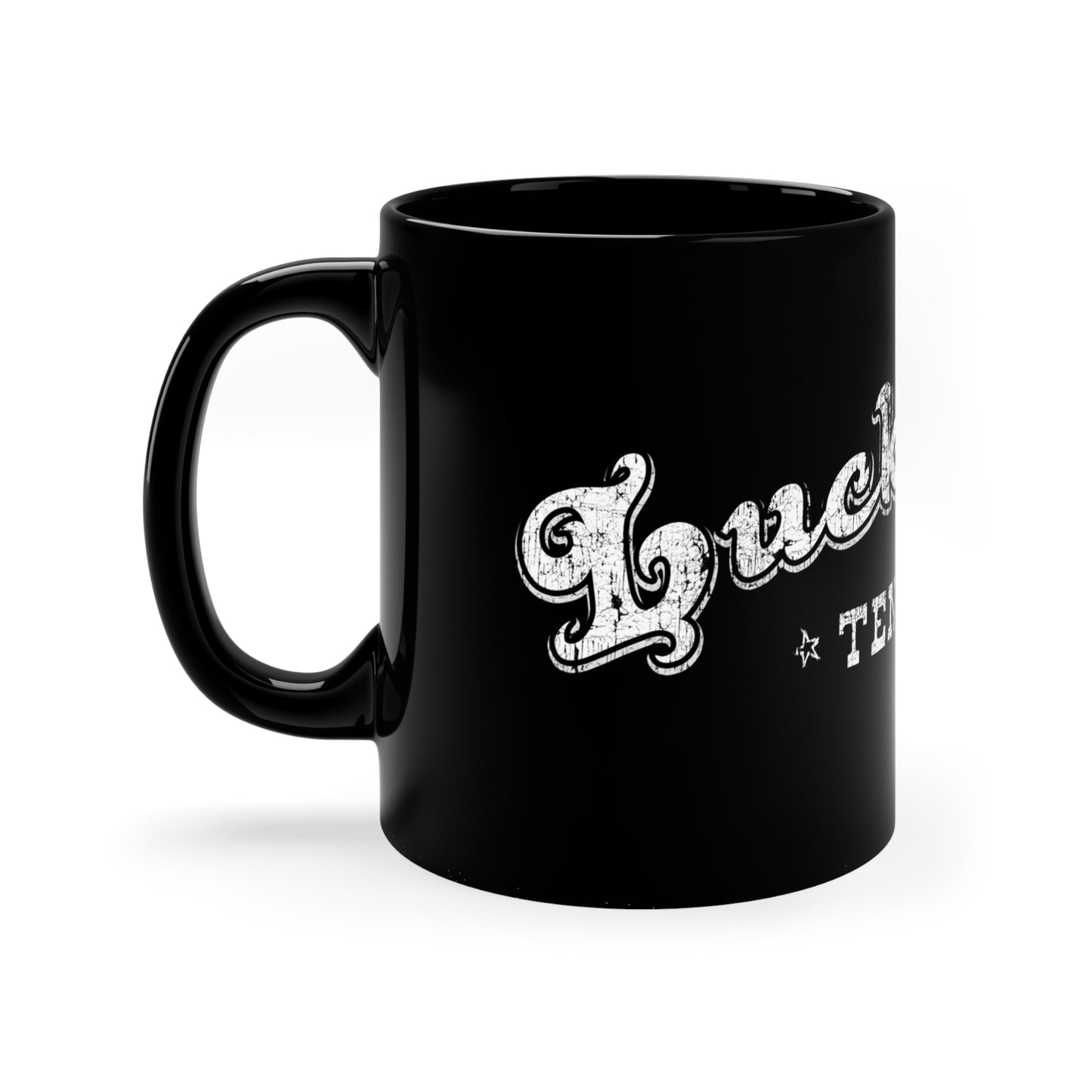 Lucky Dog Custom Guitars - Black Coffee Mug, 11oz - Tennessee Guitars Company Hot Chocolate America USA