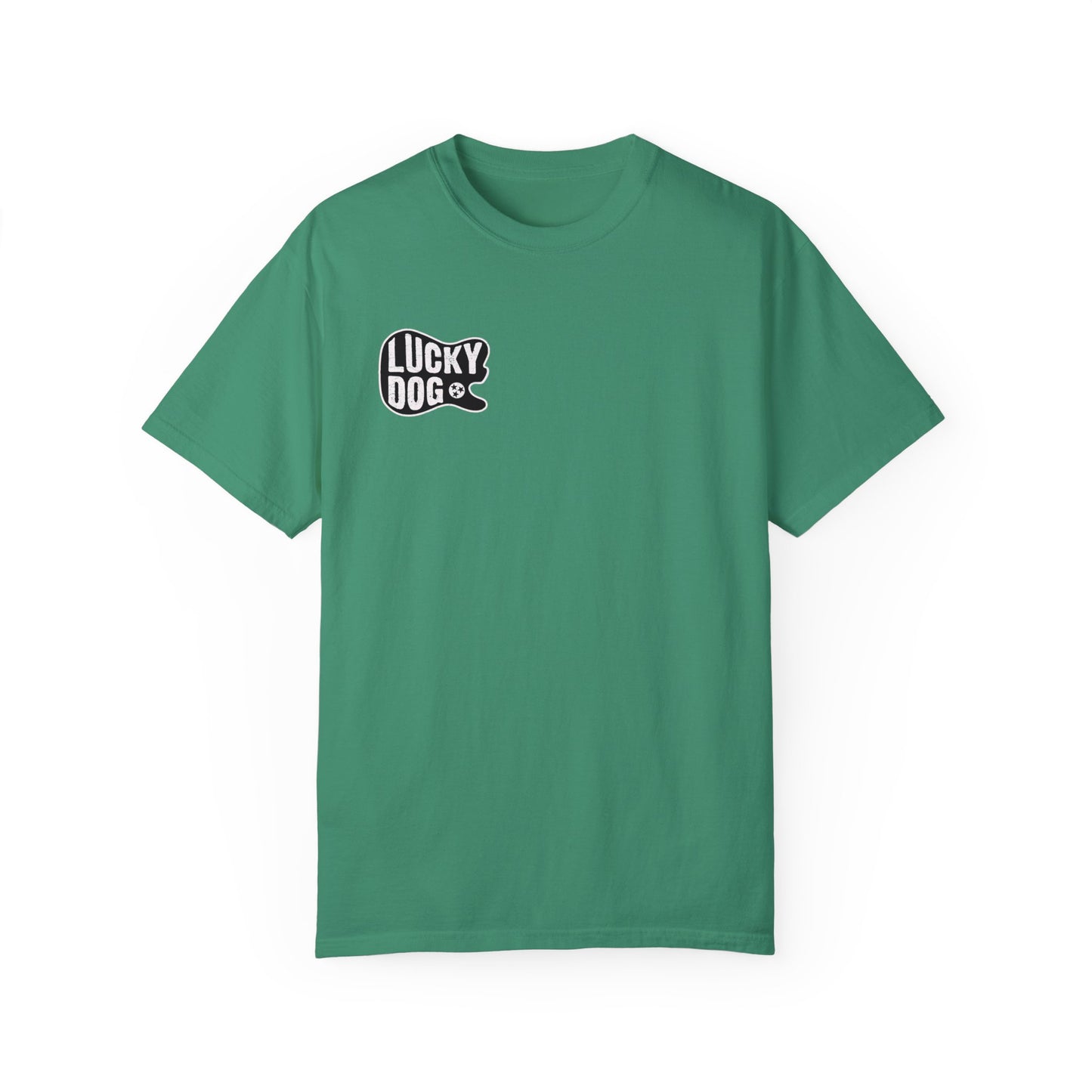 PREMIUM Comfort Colors Lucky Dog eagle Guitar T-shirt - Just Say No To Boring Guitars - Tennessee Guitar Company new 2023 USA