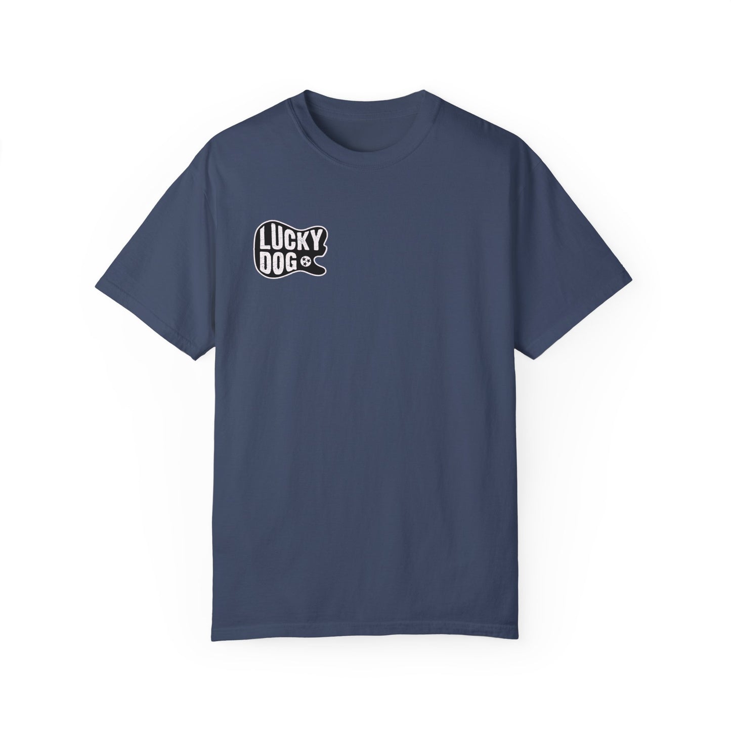 PREMIUM Comfort Colors Lucky Dog eagle Guitar T-shirt - Just Say No To Boring Guitars - Tennessee Guitar Company new 2023 USA