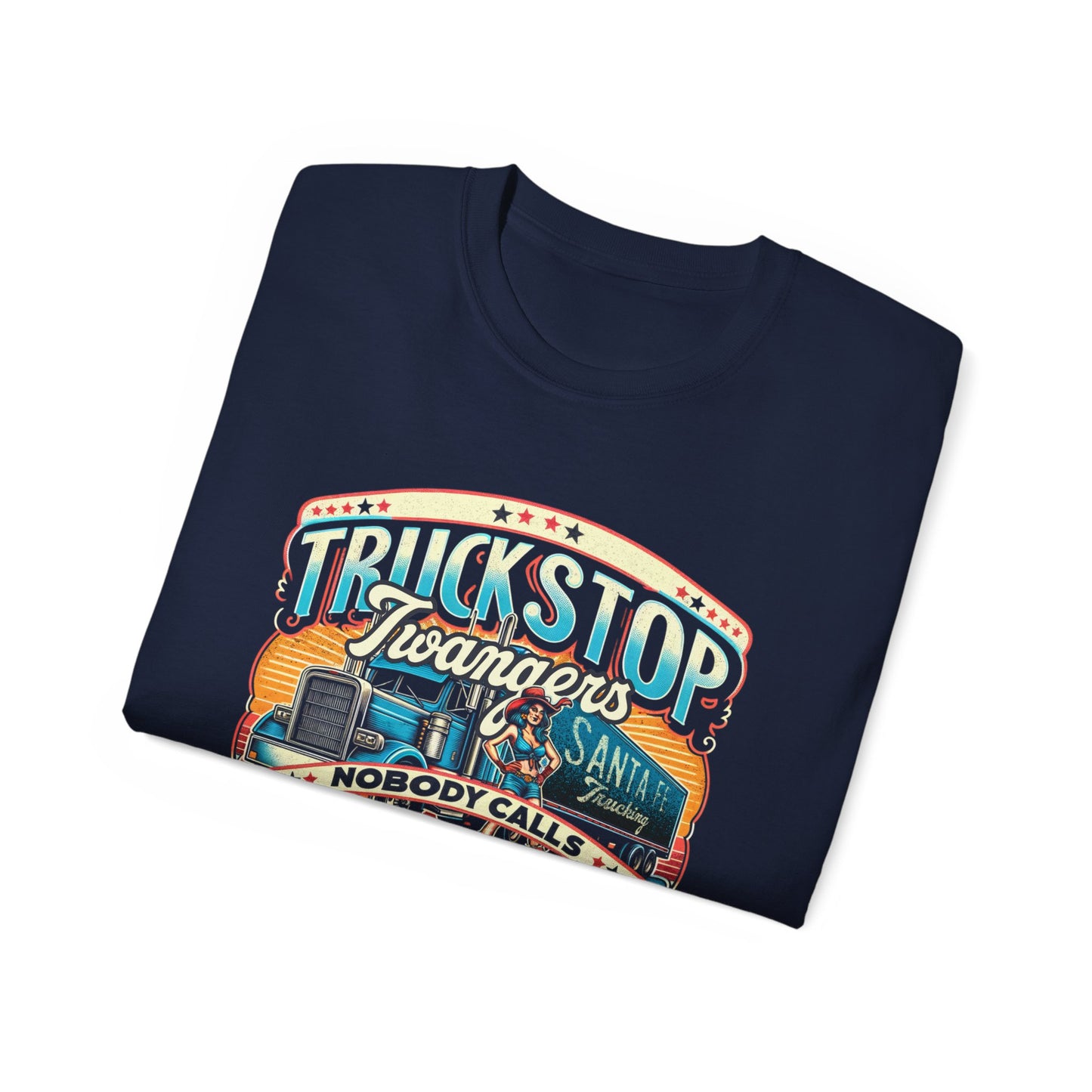 Truckstop Twangers "Nobody Calls Mama A Liar" band country music Tennessee T-shirt Mountain truckstop outdoors vintage trucker truck custom USA