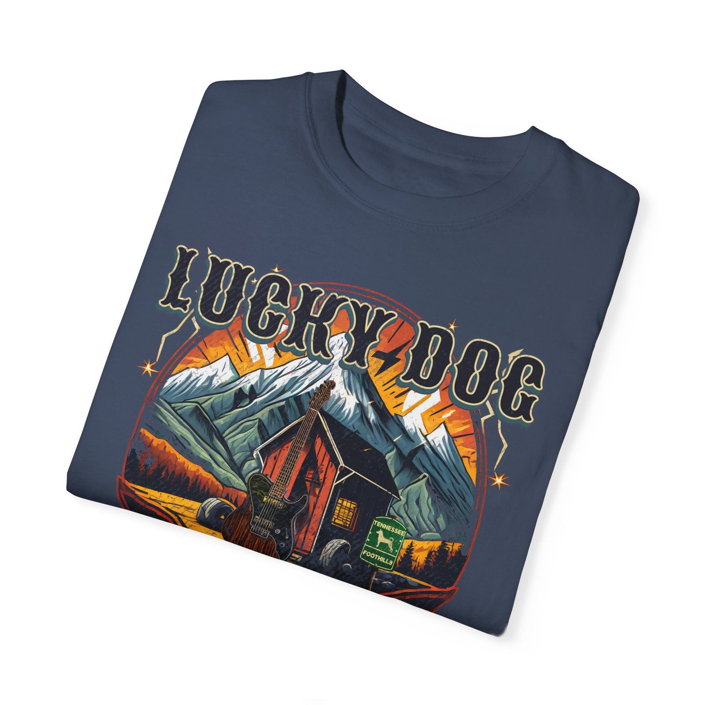 PREMIUM Comfort Colors Lucky Dog 2020 (FRONT & BACK print) World Tour 2024 T-shirt Custom Guitar Tennessee guitars USA