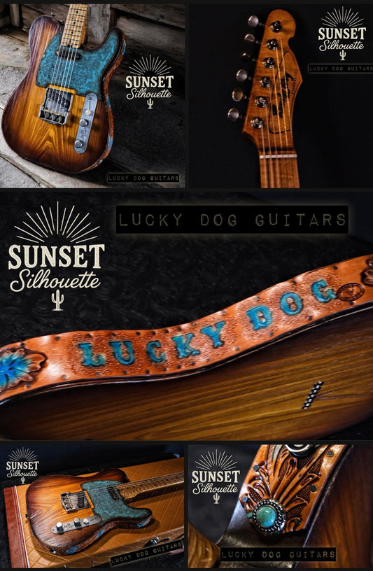 Lucky Dog Guitar Public Sale - Sunset Silhouette