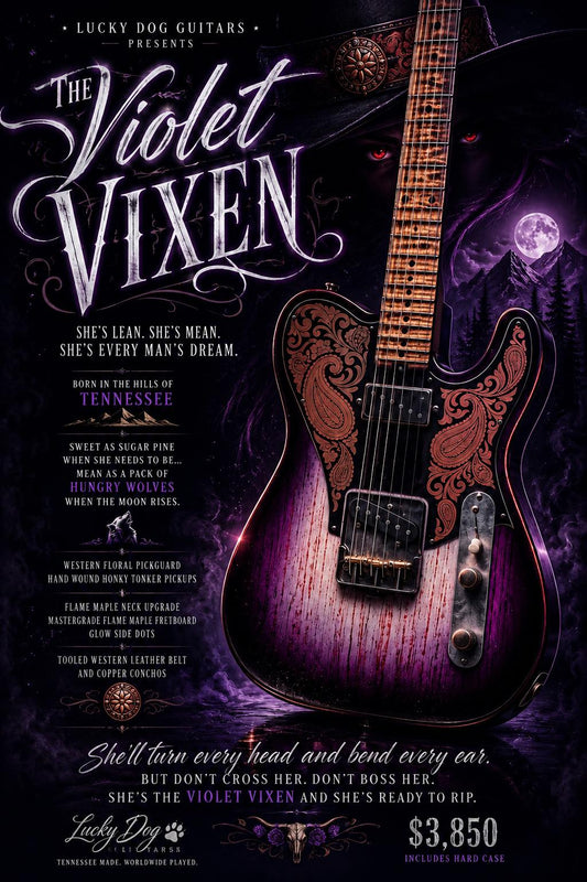 Lucky Dog Guitars - Violet Vixen - Lucky Dog Guitars