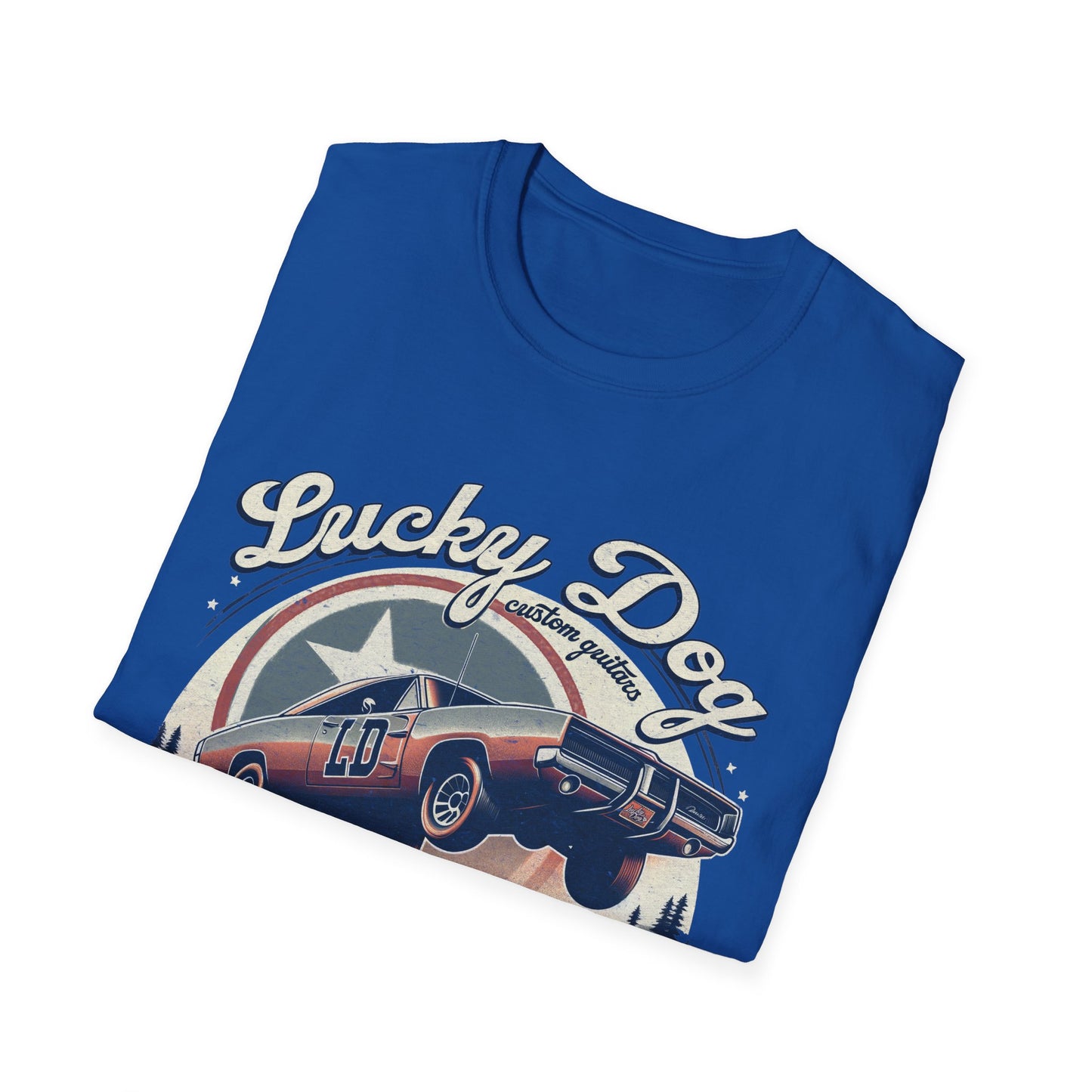 Australia buyers ONLY Lucky Dog Guitars - Dukes of Tone - Country music Tennessee T-shirt Charger vintage General Lee truck guitar Waylon