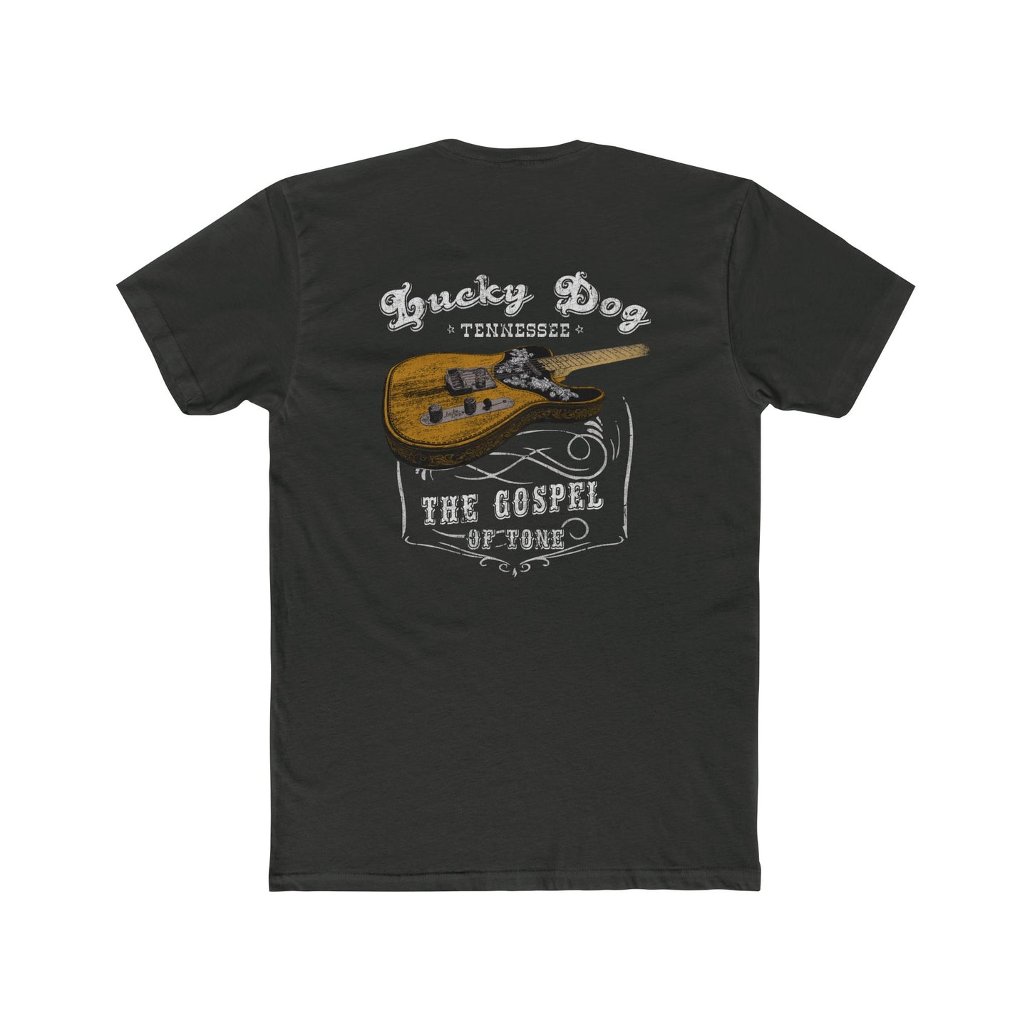 OFFICIAL Lucky Dog 2020 (BACK print) The Gospel Of Tone Retro T-shirt Custom Guitar Tennessee guitars USA