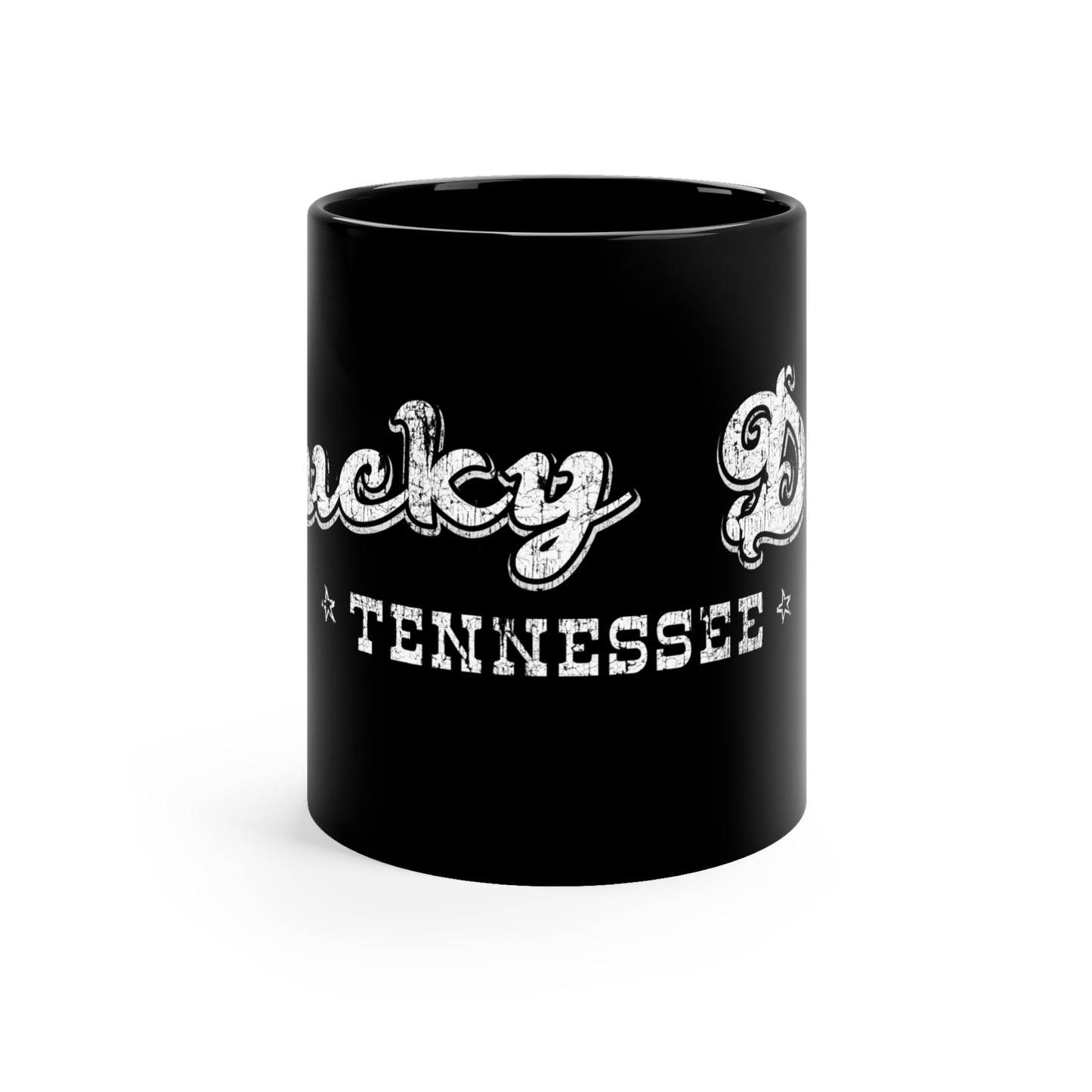 Lucky Dog Custom Guitars - Black Coffee Mug, 11oz - Tennessee Guitars Company Hot Chocolate America USA