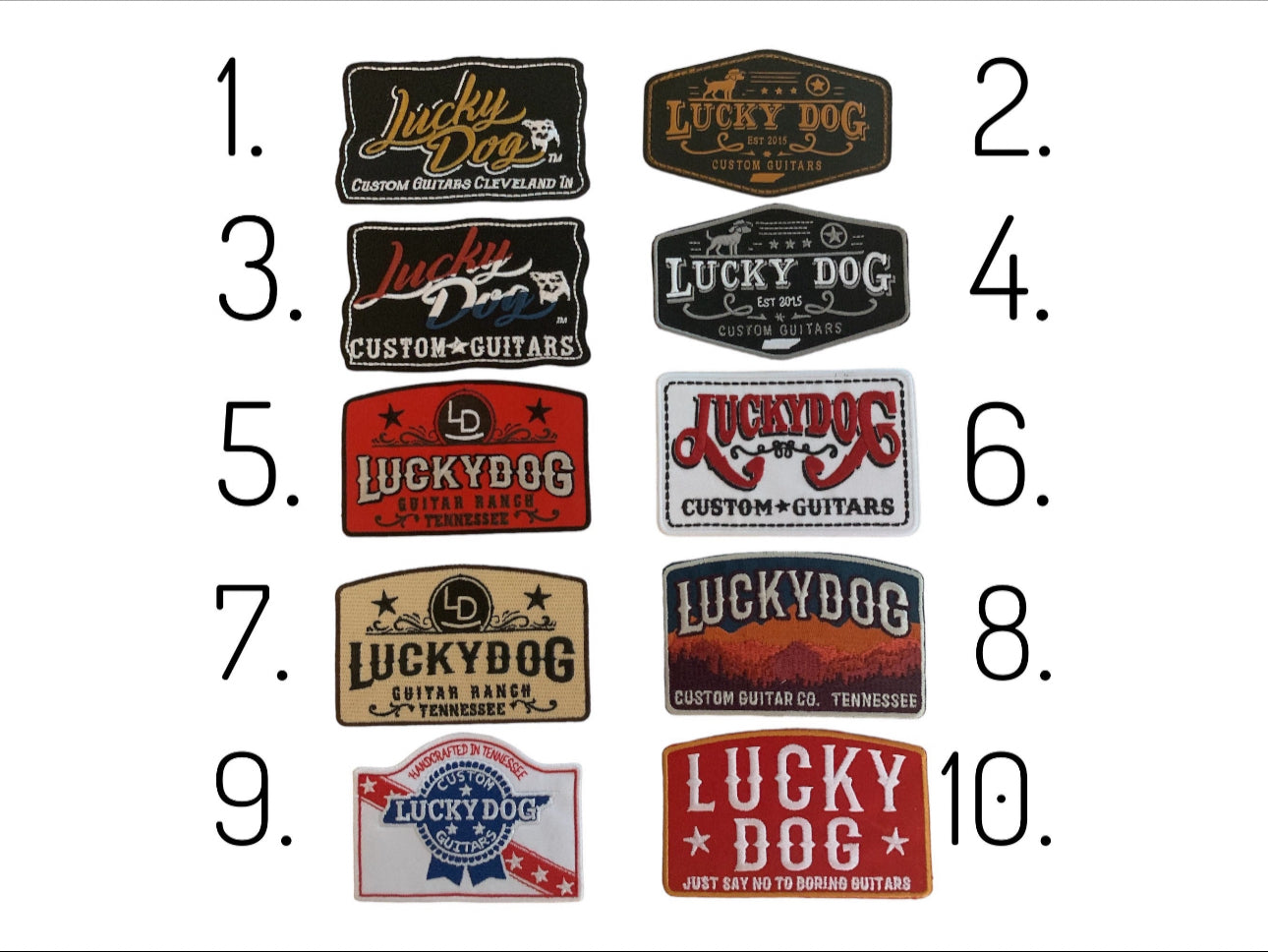 Lucky Dog Guitars SM-MD Flexfit ball cap Heather black crown/black mesh hat truckstop vintage  Stretchy back ballcap-multiple patch options available