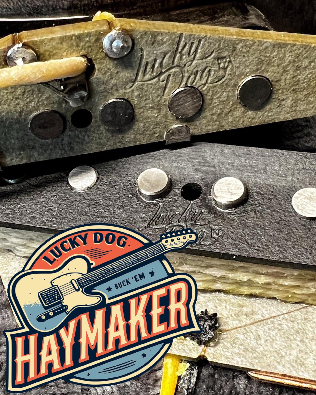 New Lucky Dog "HayMaker" Vintage Bakersfield tone tele / telecaster pickup set - upgrade pickups USA made custom wound matched pickup guitar