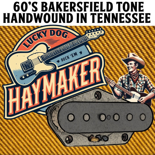 New Lucky Dog "HayMaker" Vintage Bakersfield tone tele / telecaster pickup set - upgrade pickups USA made custom wound matched pickup guitar