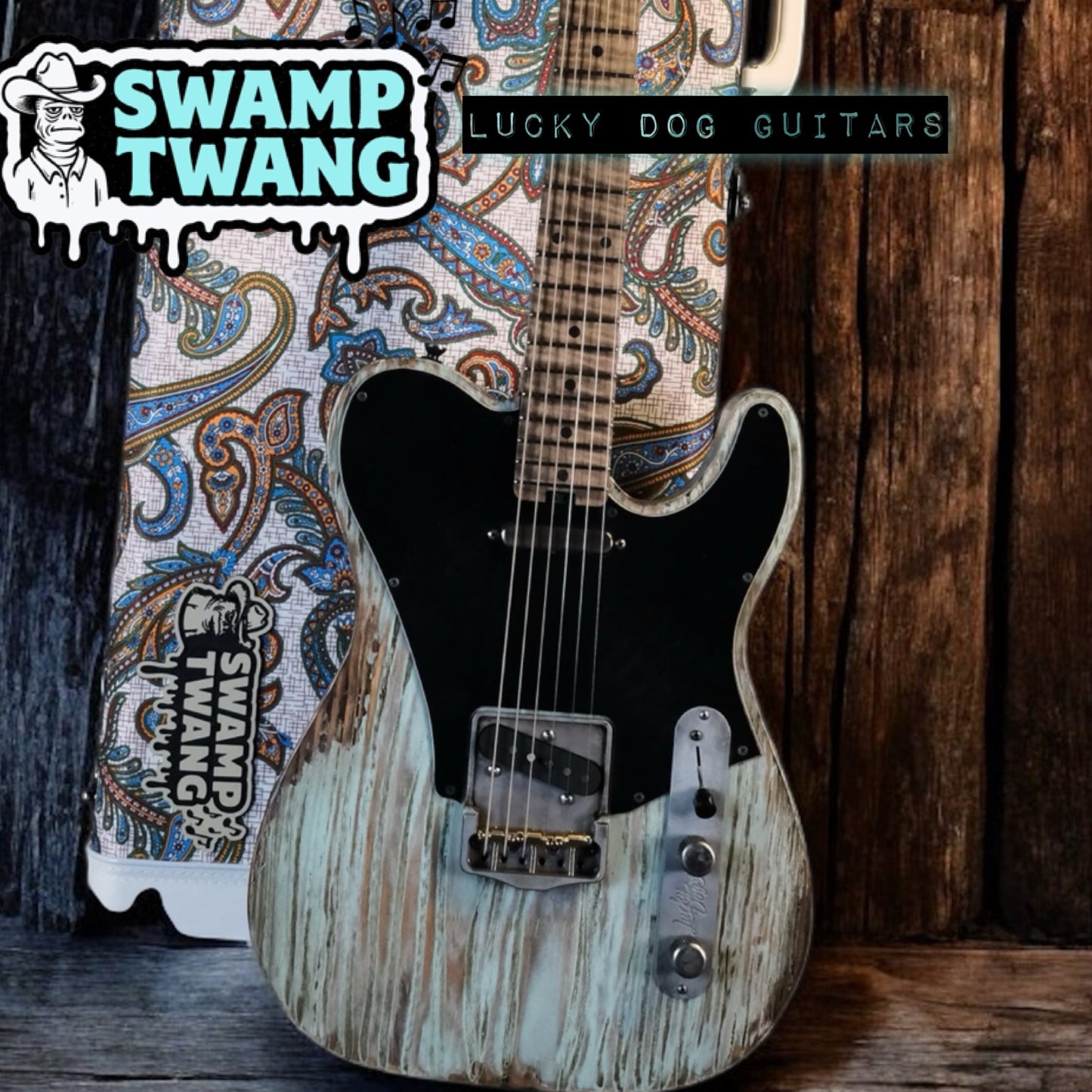 Lucky Dog Evangelist Guitar Swamp Thang - Electric Guitar - Handmade in Tennessee