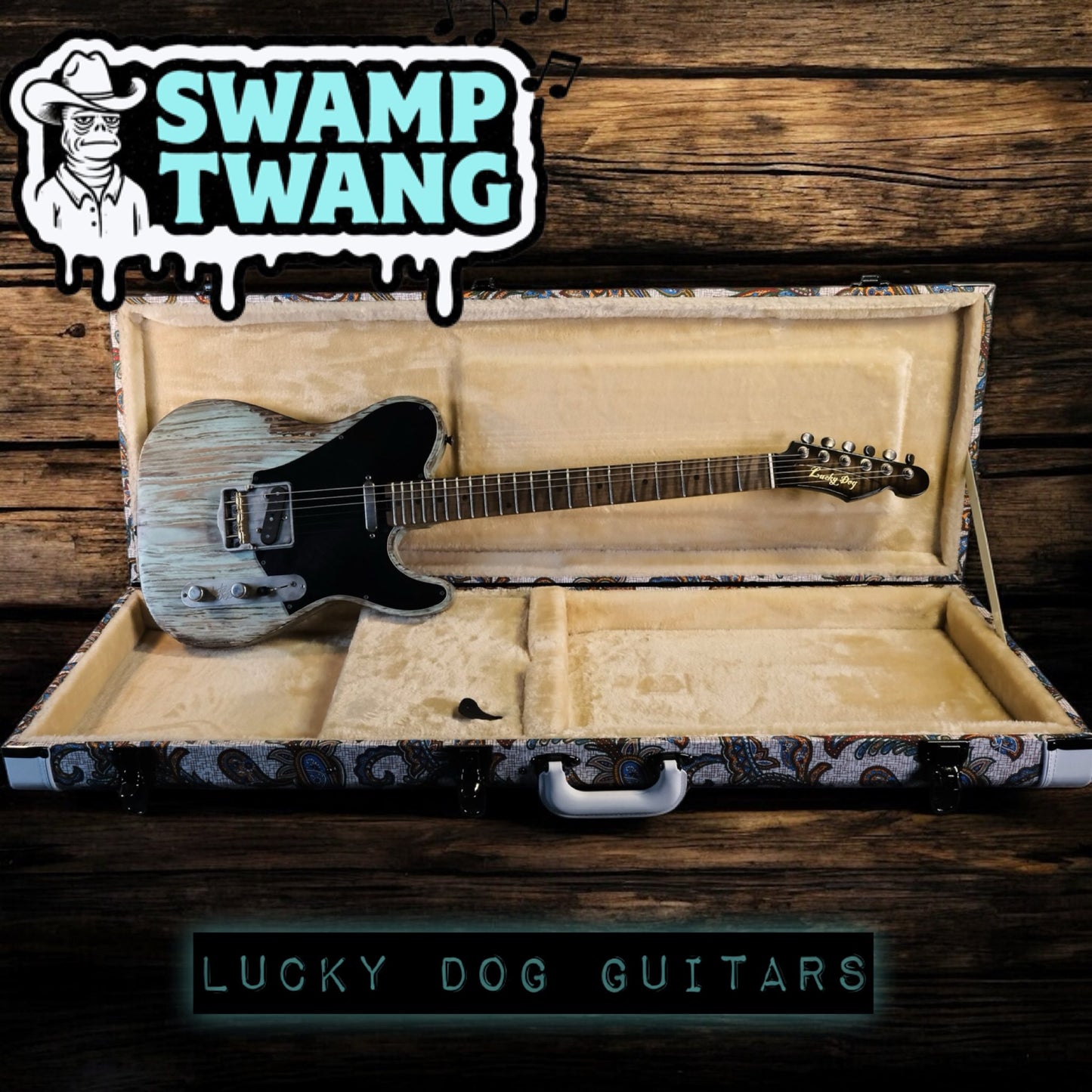 Lucky Dog Evangelist Guitar Swamp Thang - Electric Guitar - Handmade in Tennessee